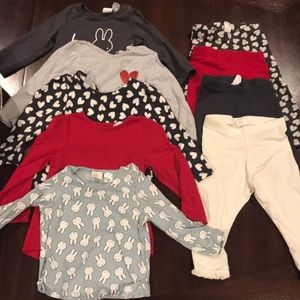 Lot of 6-12 month H&M baby girl clothes
